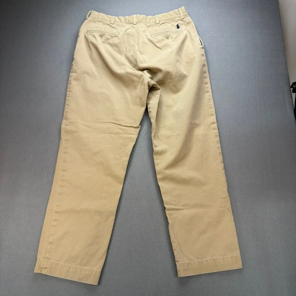 Polo Ralph Lauren Prospect Pant Chino Straight 34x30 (FIT 32x29) Tan Cotton Prep